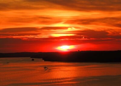 sunset on Lake of the Ozarks